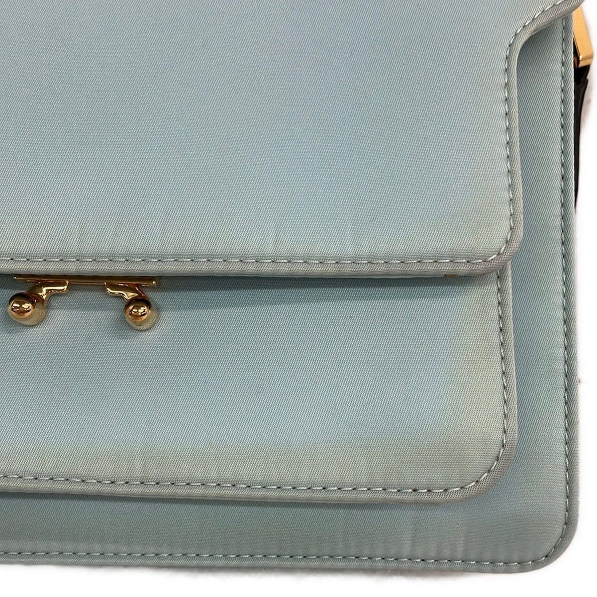 MARNI(マルニ) ショルダーバッグ トランク SBMP0090Q0 ライトブルー×黒 レザー MARNI(マルニ) ショルダーバッグ トランク SBMP0090Q0 ライトブルー×黒