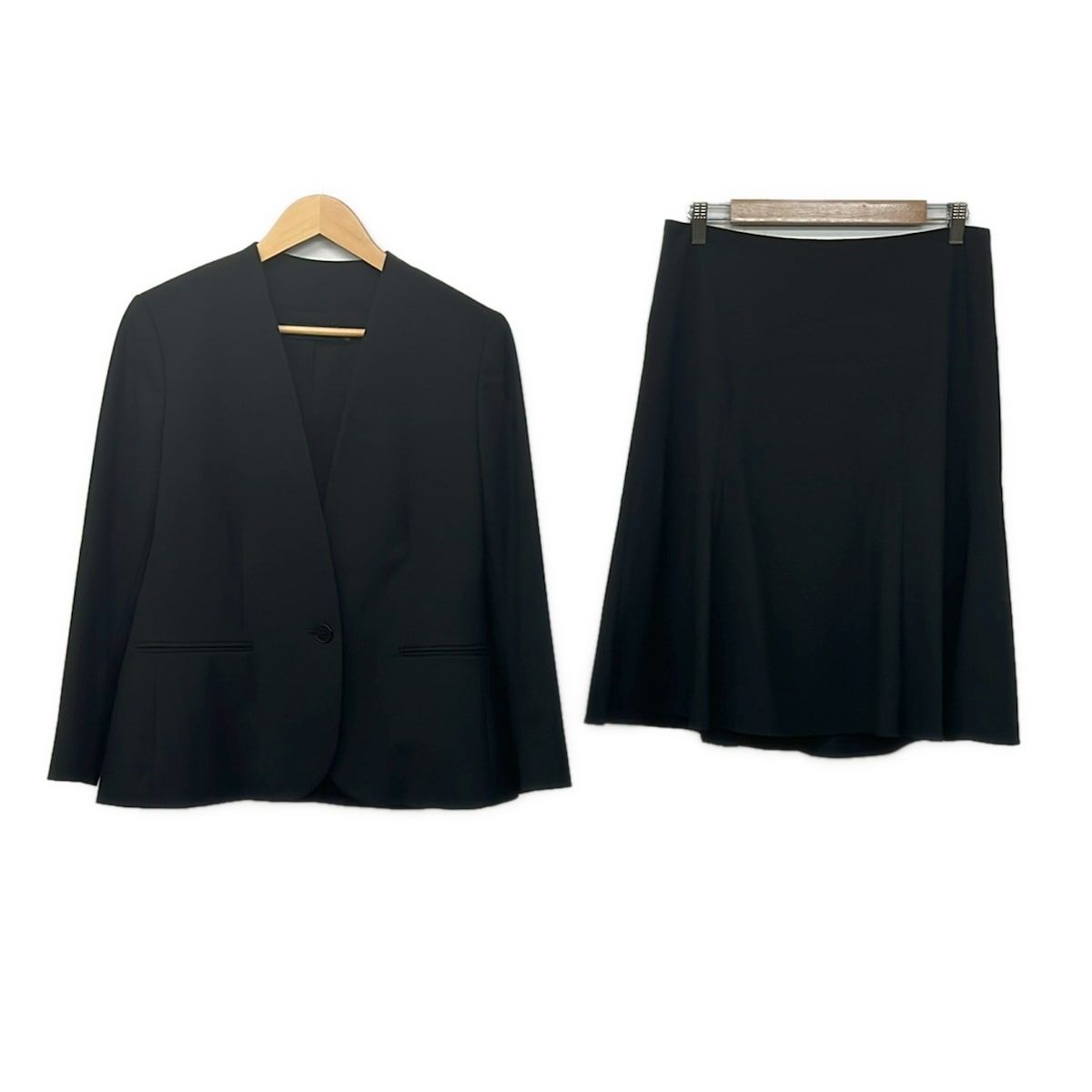 RalphLauren(ラルフローレン) スカートスーツ レディース美品 - 黒 肩パッド