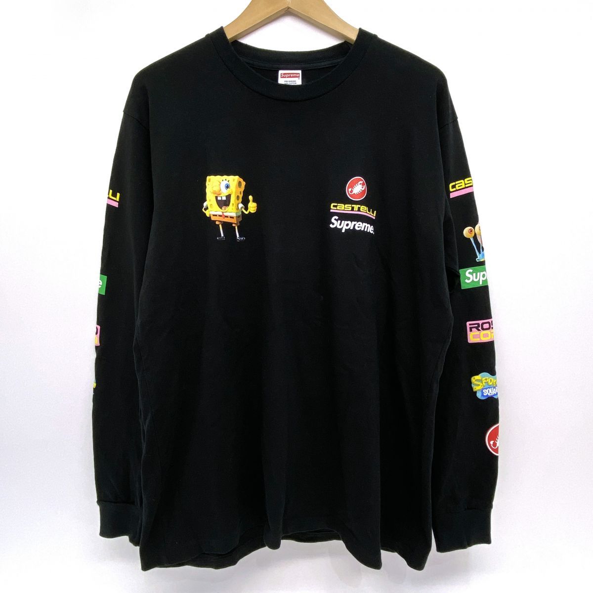 Supreme シュプリーム SpongeBob Castelli Racing L/S Tee スポンジ