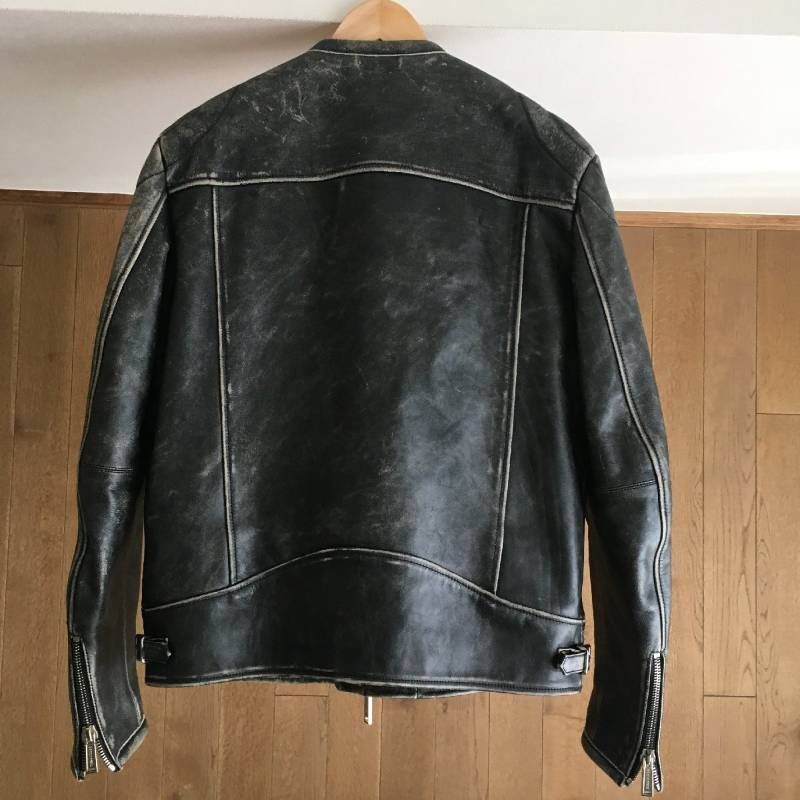 美品 DSQUARED2ディースクエアード 本革 レザー ジャケット