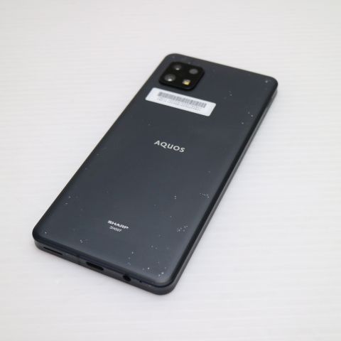 良品中古 AQUOS sense6s SHG07 ブラック スマホ 白ロム 中古 土日祝 