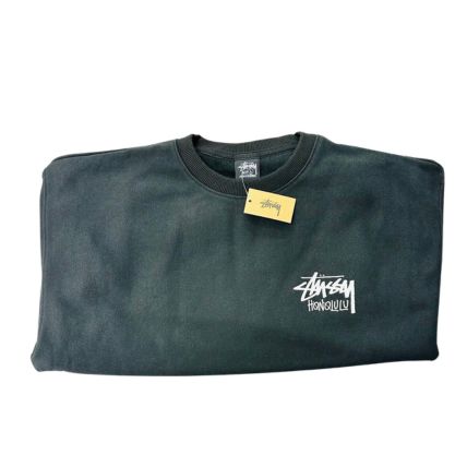 STUSSY ホノルル限定 クルーネックスウェット 黒 L ステューシー