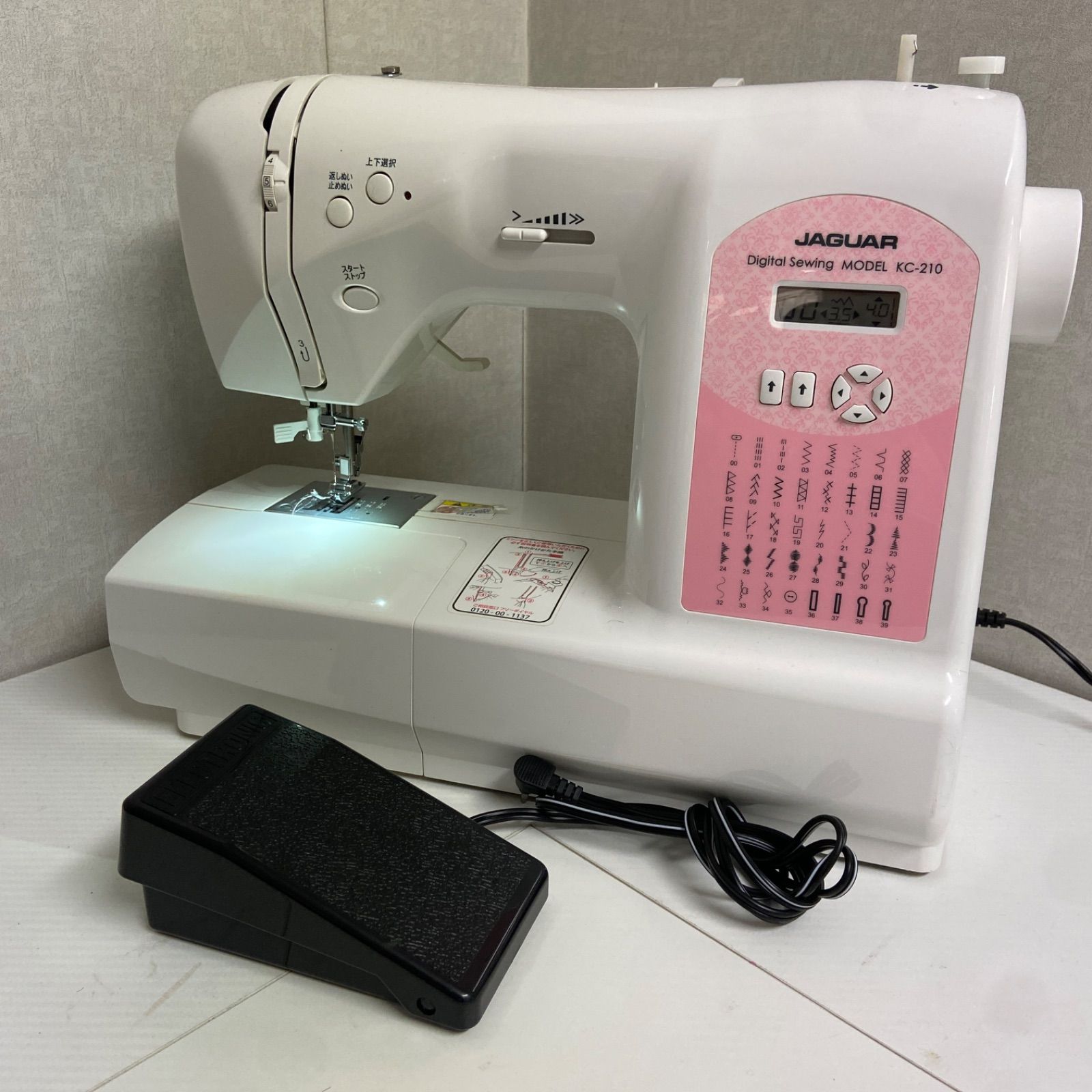 JAGUAR ジャガー コンピューターミシン KC-210 動作確認済 付属品付 