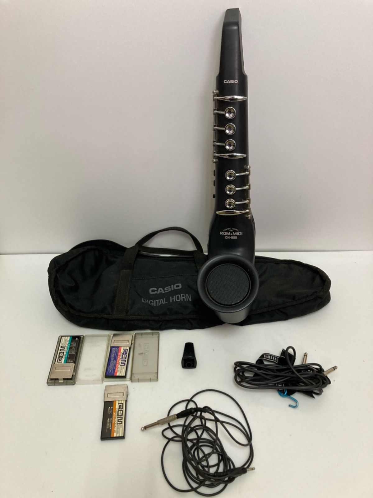 CASIO デジタルホーン DH-800 ROMパック・ソフトケース付き 動作未確認