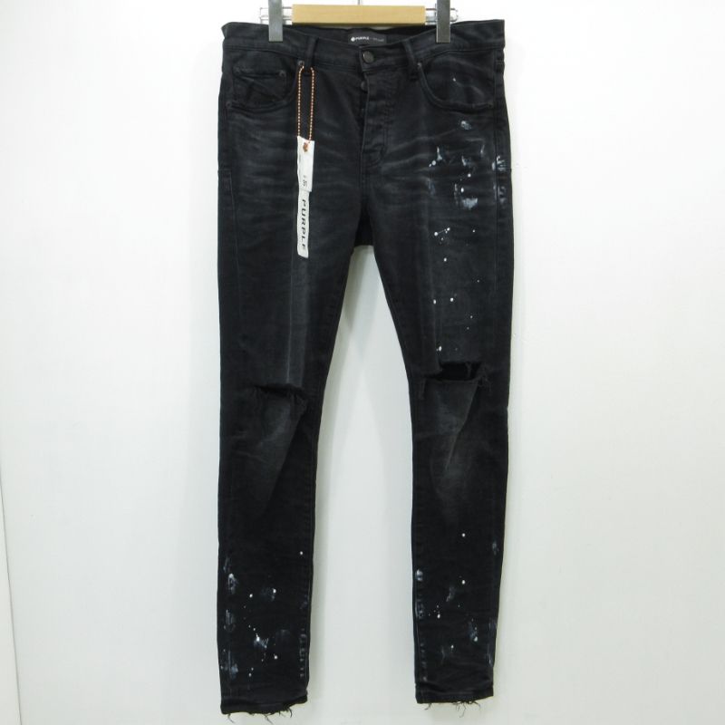 三重本店】 中古 PURPLE BRAND ｜ パープルブランド ペイント スキニー 