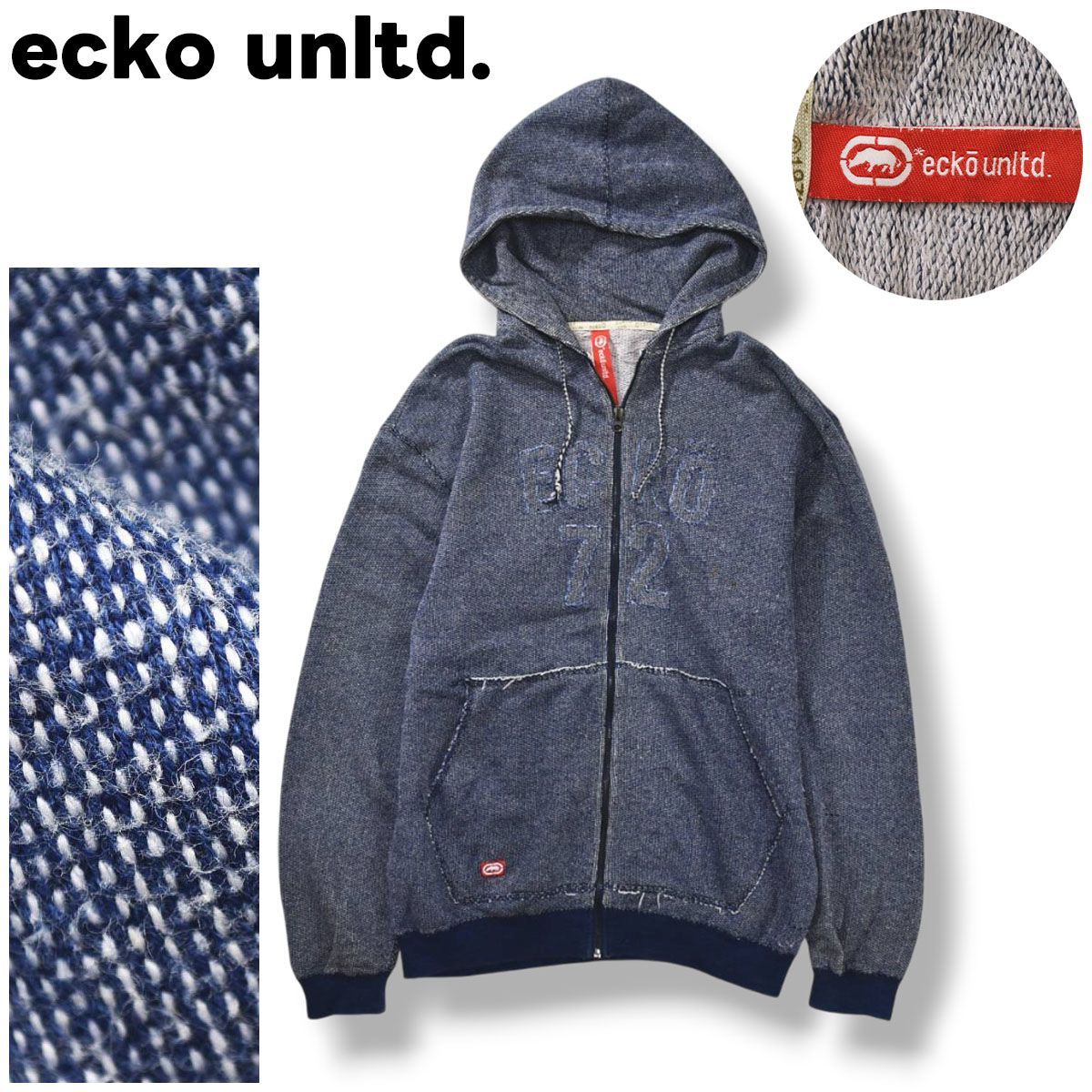 定番】 エコー アンリミテッド ecko unltd. ジップ パーカー 