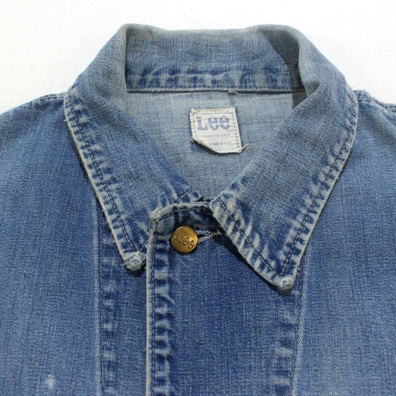 70s USA製 vintage Lee 91-J デニム カバーオール メンズ XLサイズ相当