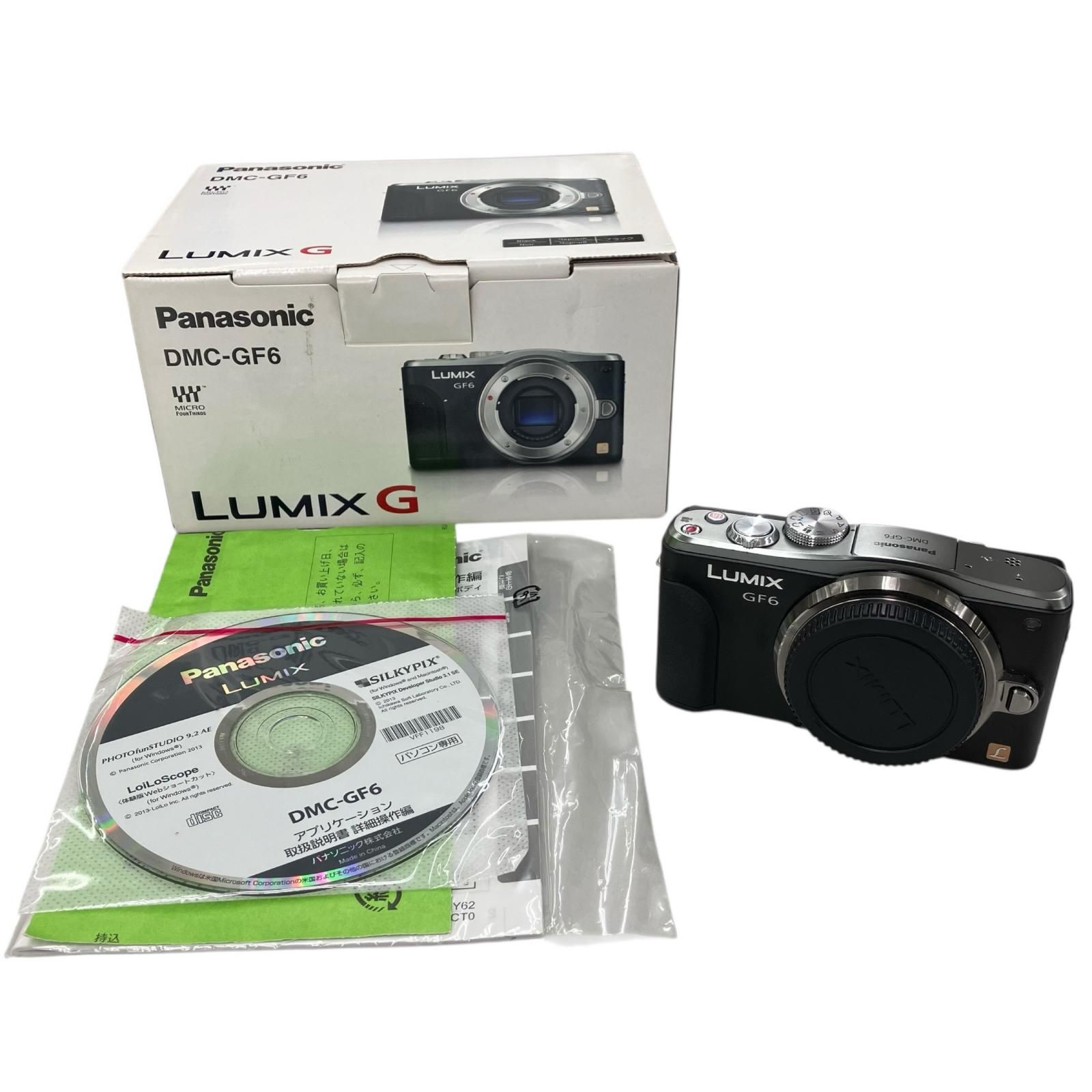 186000 現状品 Panasonic パナソニック ミラーレス一眼 LUMIX GF6 DMC