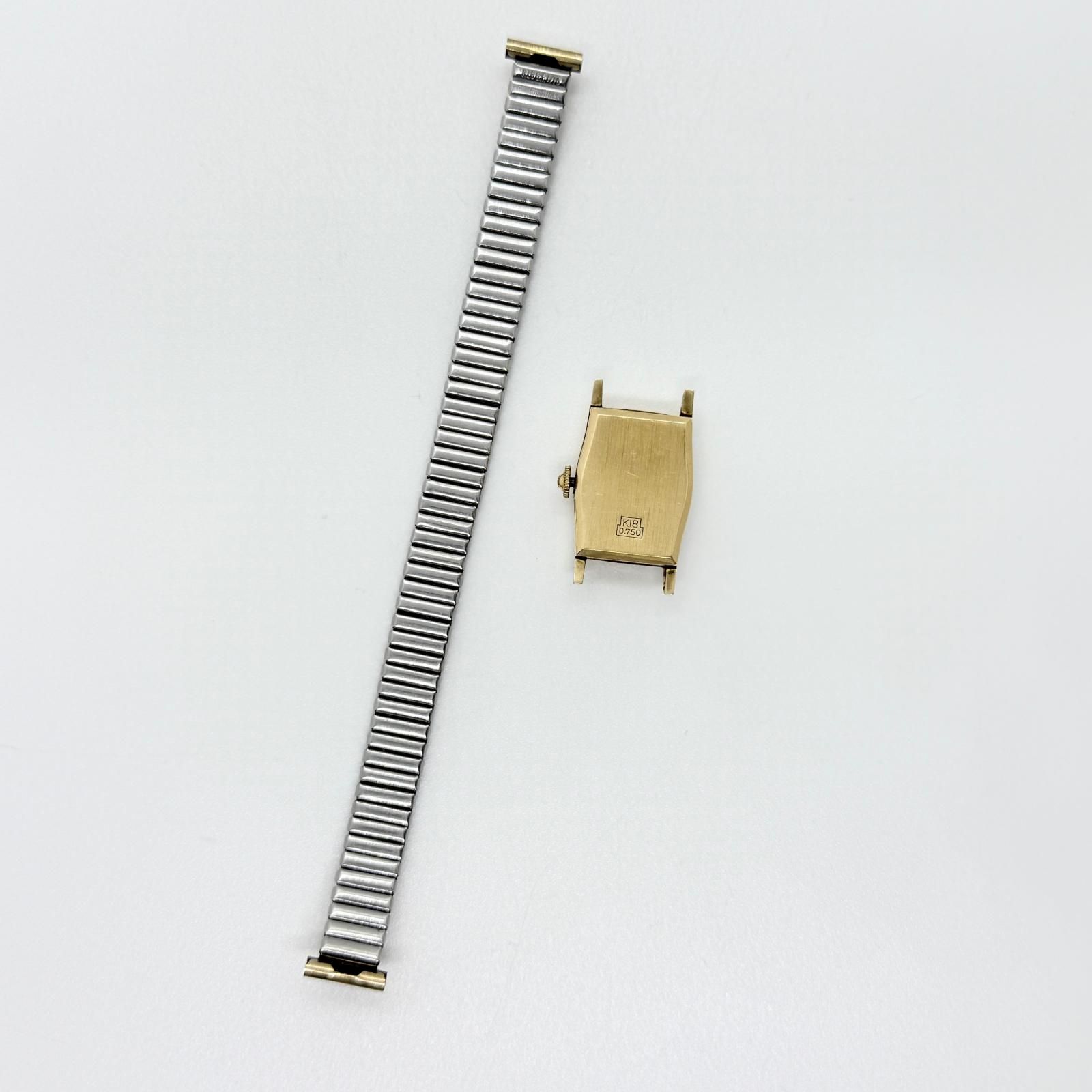 DEN-RO デンロ ベルトなし重量7.2g 0.750 ホワイト 手巻き レディース 