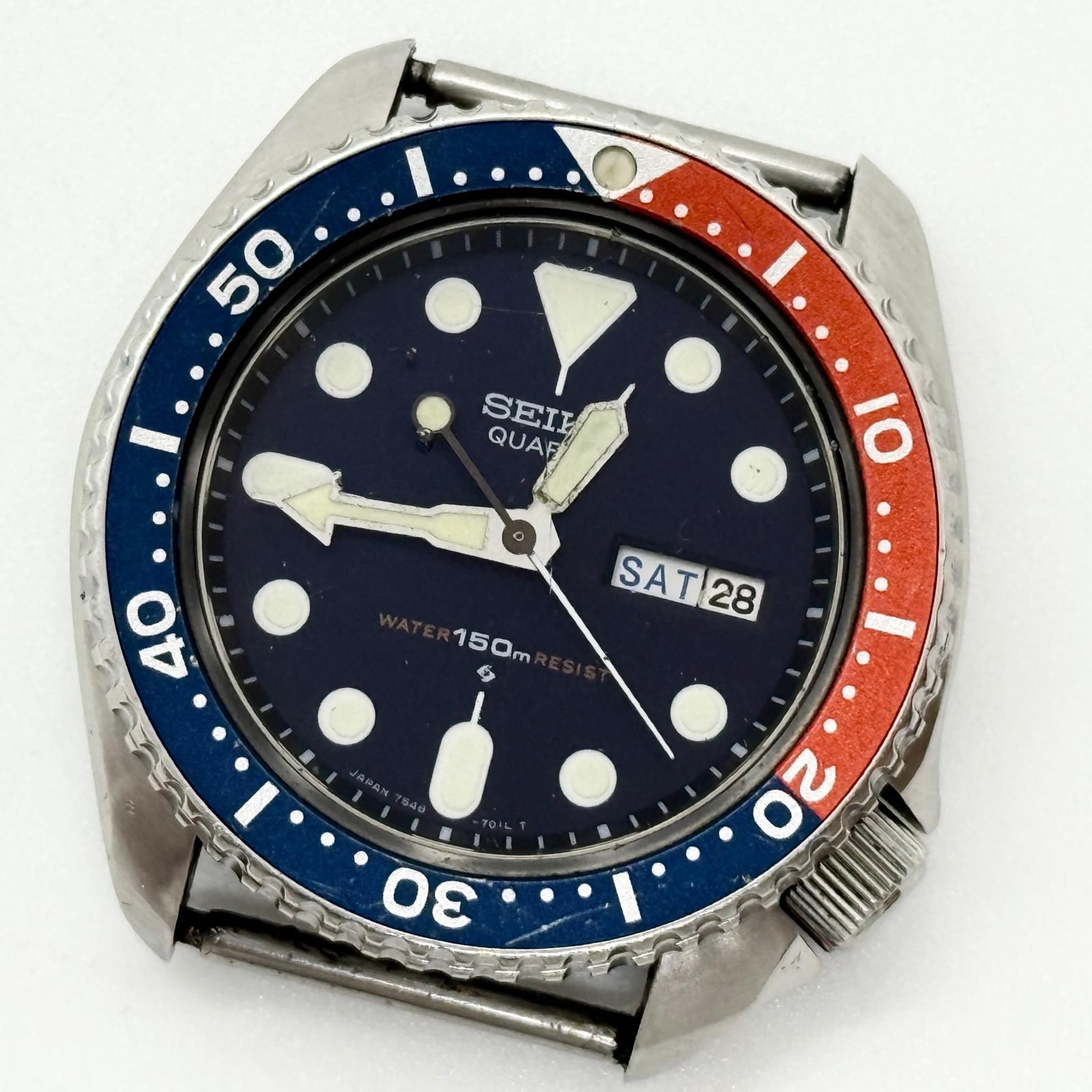 ストアの通販 7548-700B SEIKO セイコー ダイバー 150m レトロ ペプシ美品