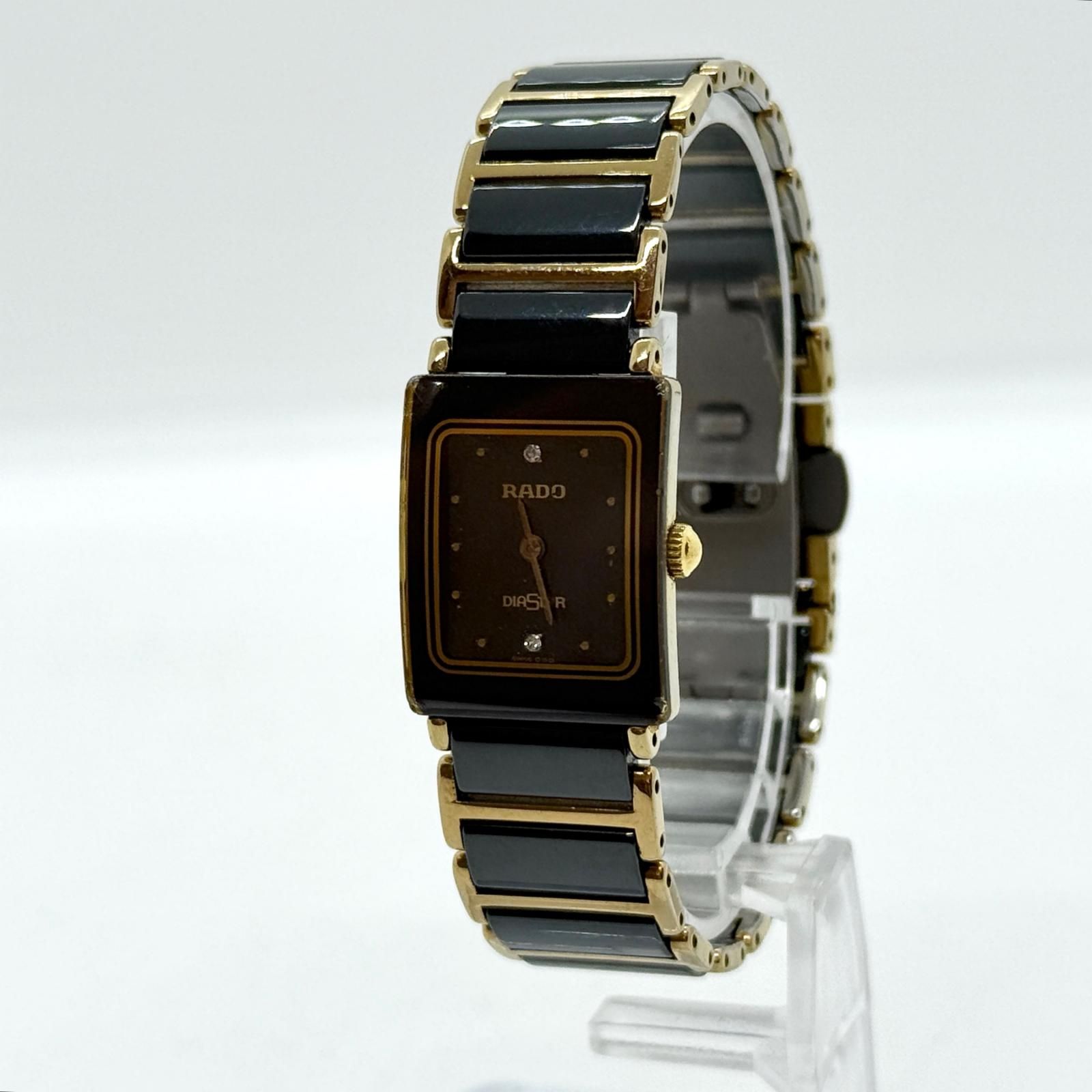 RADO ラドー ダイヤスター 153.0283.3N ブラック QZ レディース 腕時計 