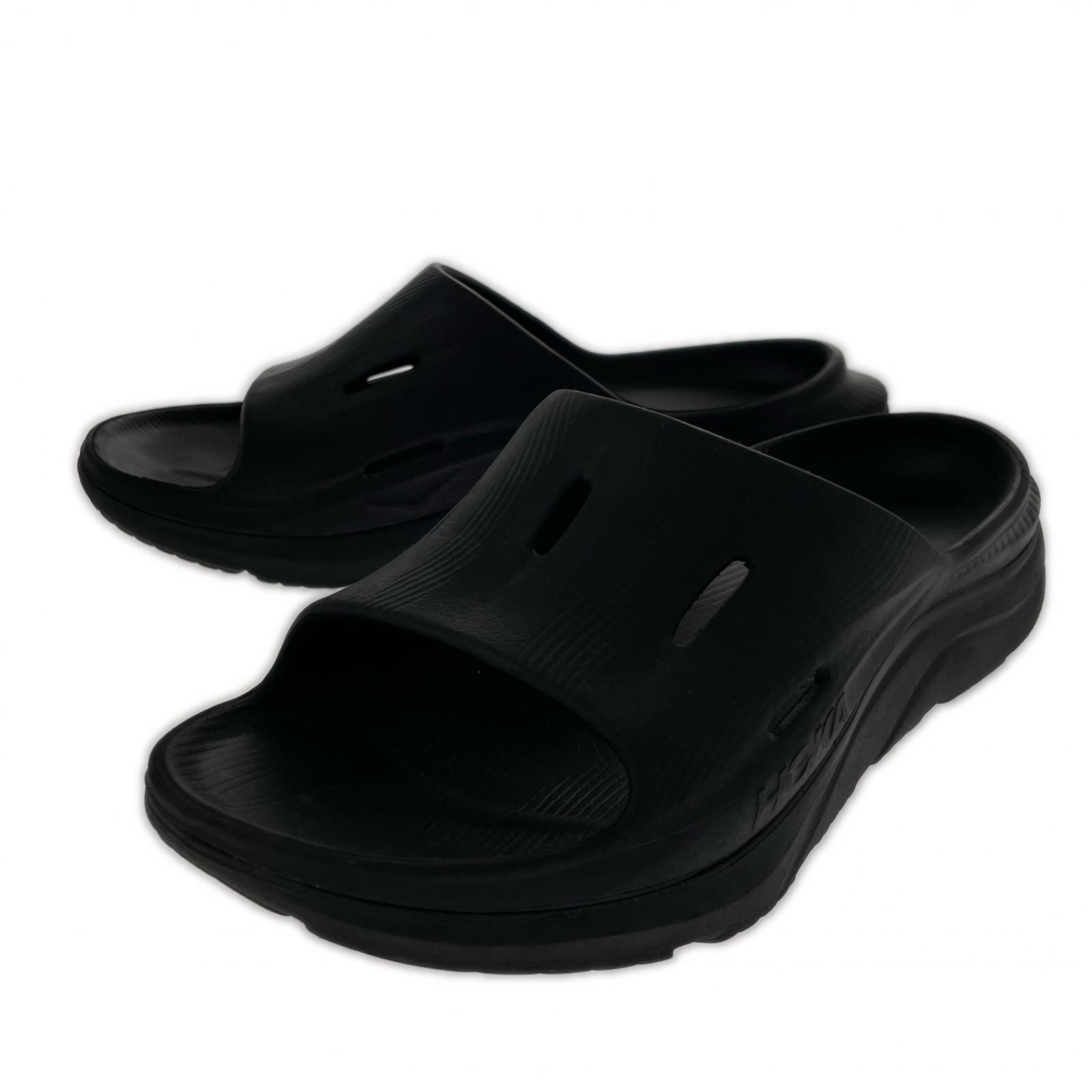 HOKA ホカサンダル sizeM8/W10/ブラック - メルカリ
