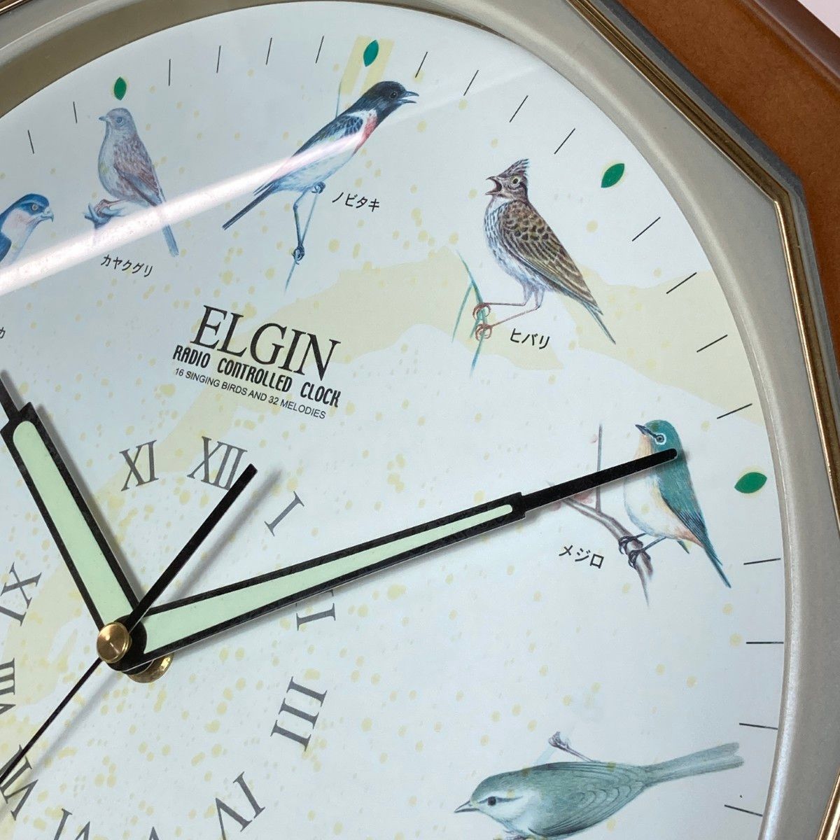 ELGIN エルジン 電波時計 掛け時計 野鳥電波掛け時計 - メルカリ
