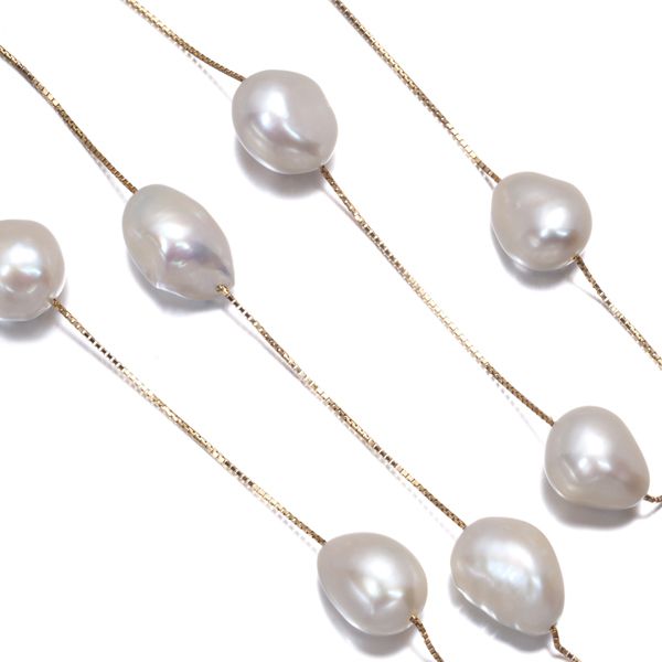 TASAKI タサキ ネックレス バロック パール 真珠 9.8-11.0mm ロング
