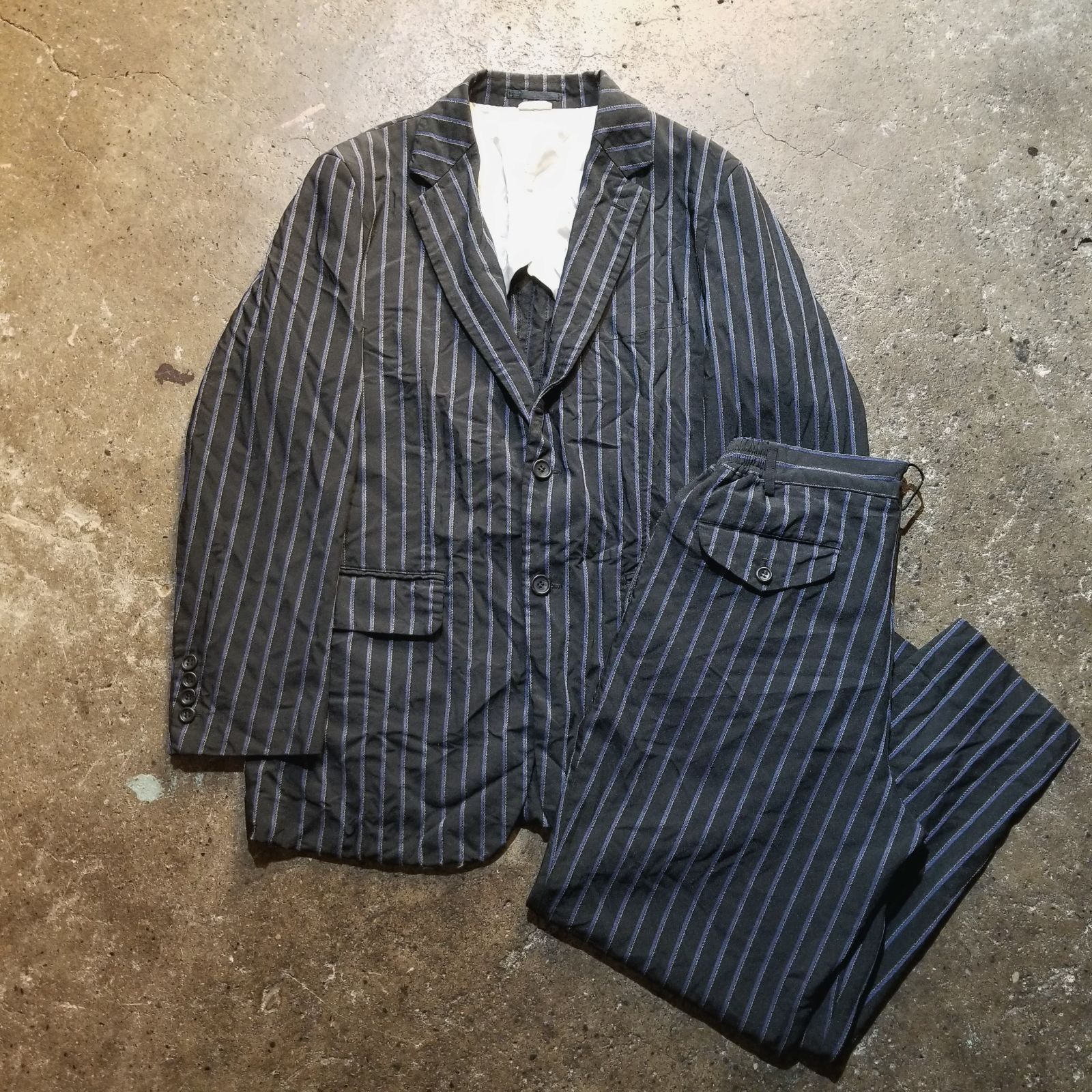 COMME des GARCONS HOMME DEUX 23ss エステル縮絨 セットアップ L/S 