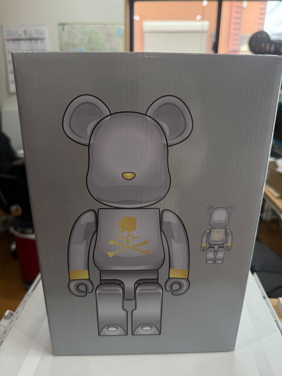 新品未使用】BE@RBRICK ベアブリック mastermind JAPAN SILVER 100 