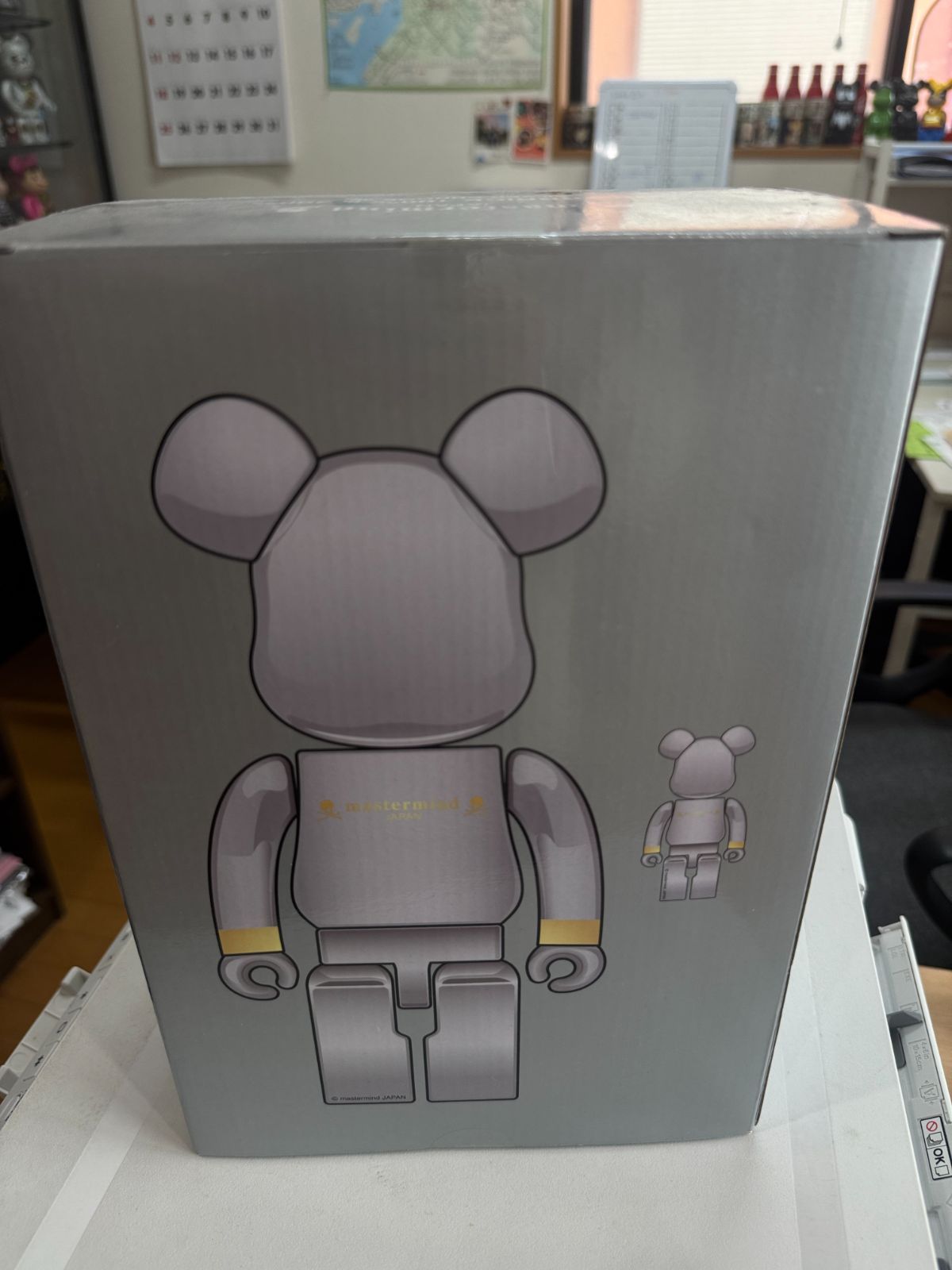 新品未使用】BE@RBRICK ベアブリック mastermind JAPAN SILVER 100 