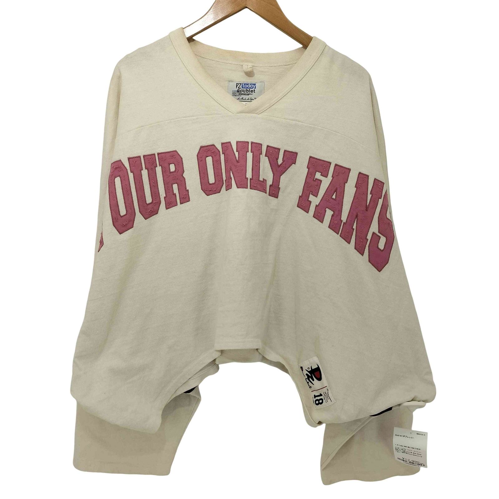 ダブレット doublet × PZ Today 25SS ONLY FANS T-SHIRT メンズ JPN：S 