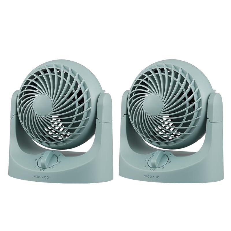 即納：2個セット【節電対策】アイリスオーヤマ 卓上扇マカロンミニ固定式 TAF-MKM10N-A ブルー 0