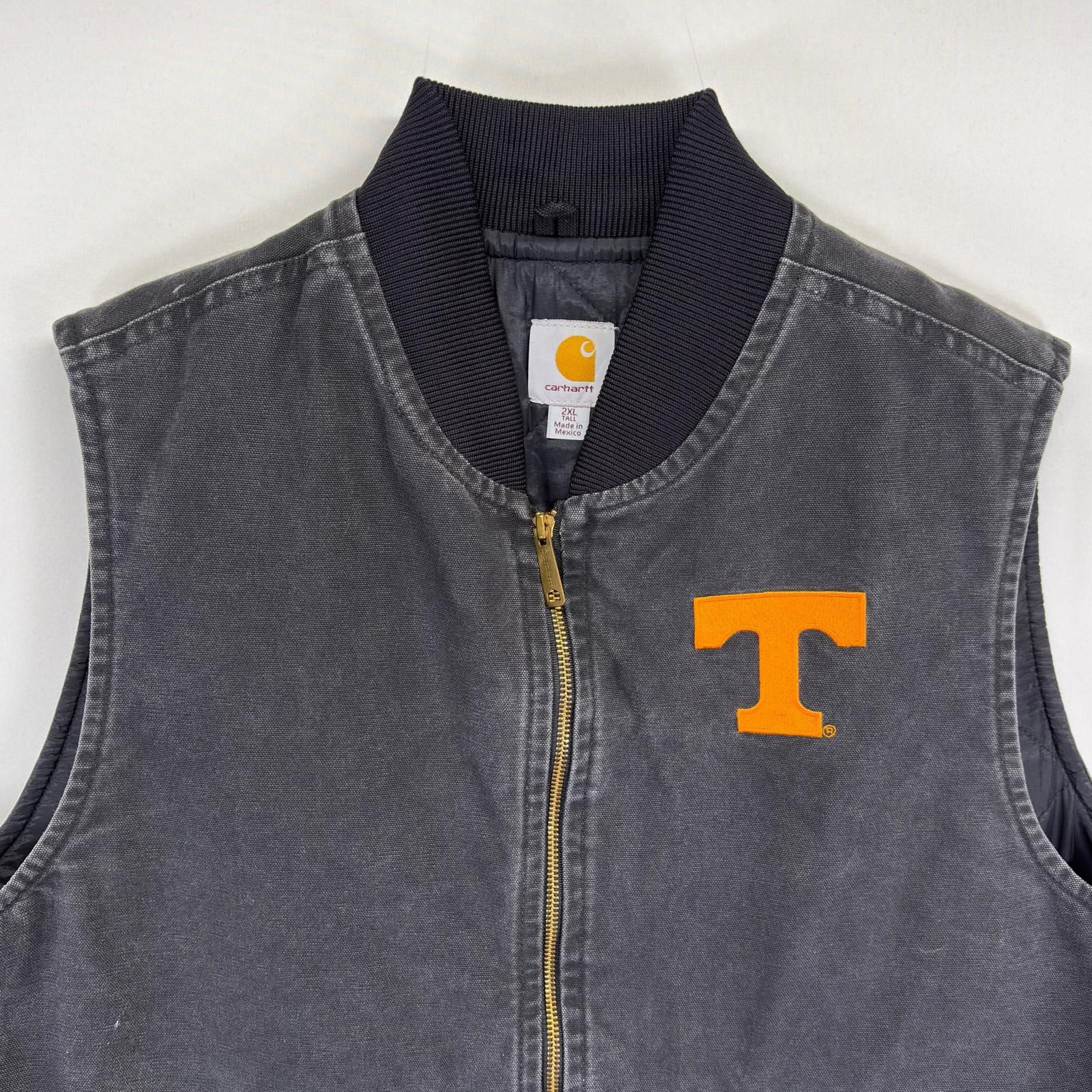 古着 カーハート Carhartt ダック ベスト 中綿 キルティングライナー