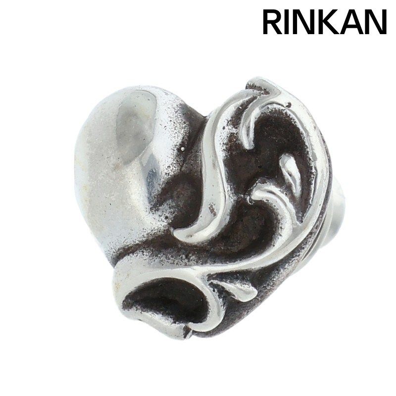 クロムハーツ STUD HEART/ハートスタッド シルバーピアス メンズ