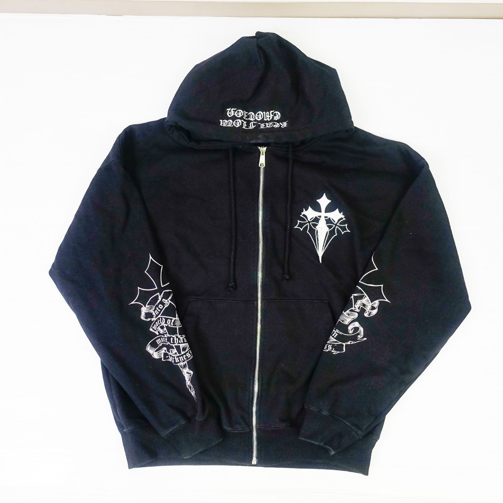 CO5440 REFLEM レフレム クロス刺繍ZIPフーディー ジップアップ 