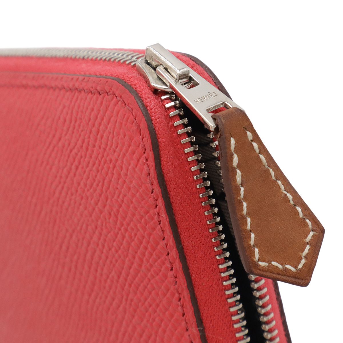 HERMES エルメス アザップロング シルクイン ラウンドファスナー 長財布 ヴォーエプソン レザー ローズエクストリーム ピンク シルバー金具 A刻印 HERMES エルメス アザップロング シルクイン ラウンドファスナー 長