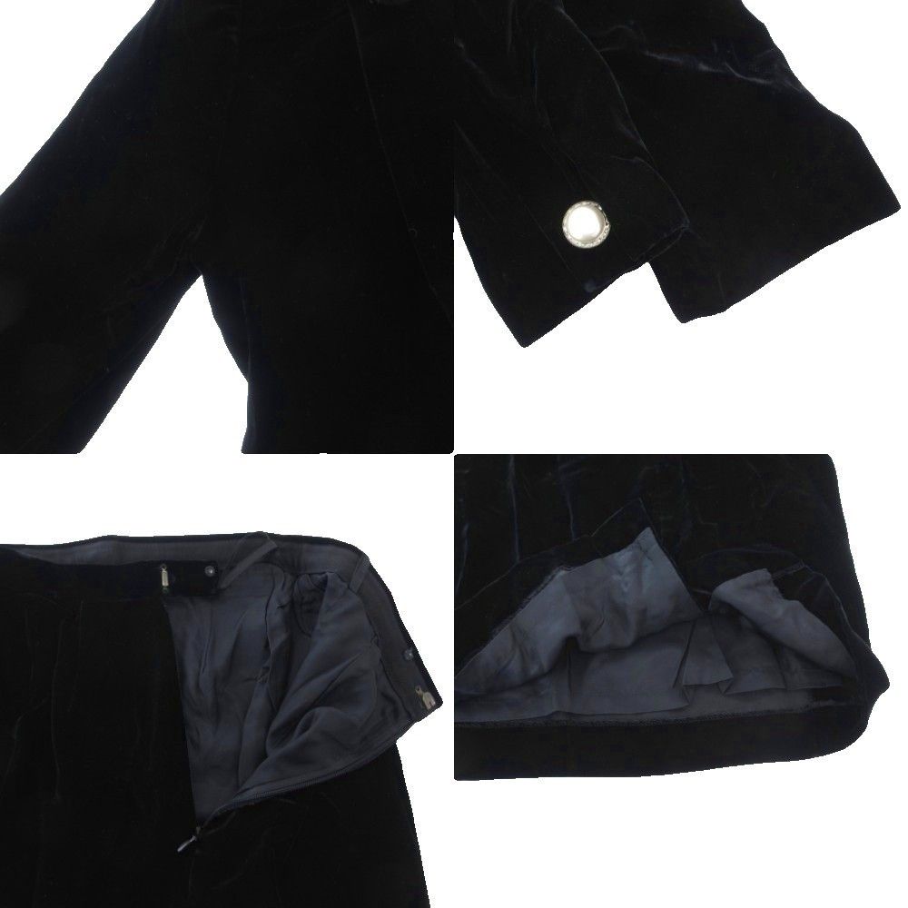 【近年モデル】【美品】Leilian レリアン ベロア テーラード ジャケット レリアン Leilian 美品 ヴィンテージ ベロア セットアップ テーラード
