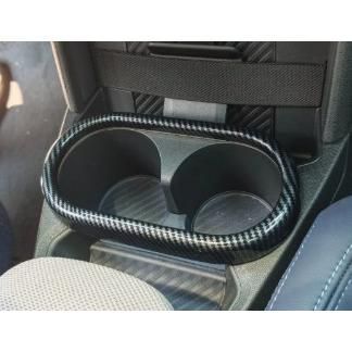 スポーティ全開♪ カーボン ルック フロント ドリンクホルダー パネル カバーBMW MINI ミニ U25 カントリーマン C D E S SE オール4 b13640