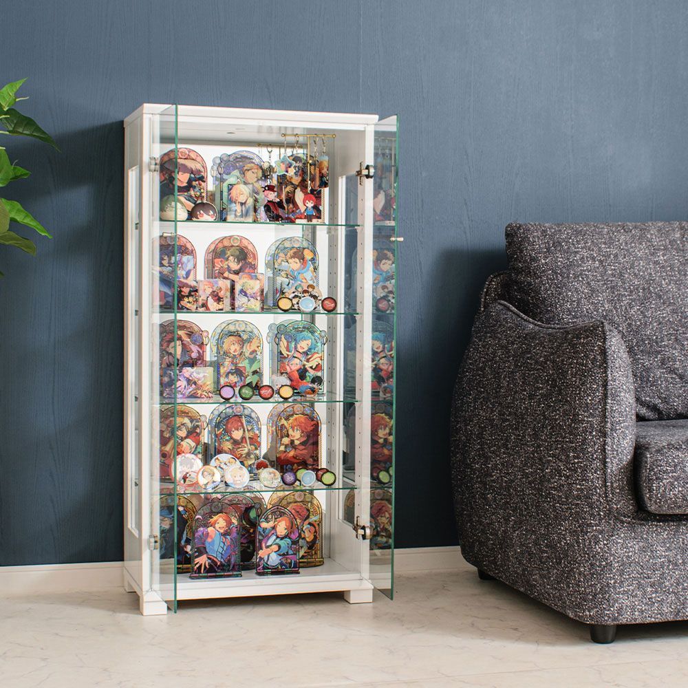 ウィズプラン ガラス コレクションケース 幅50cm 完成品 コレクション 