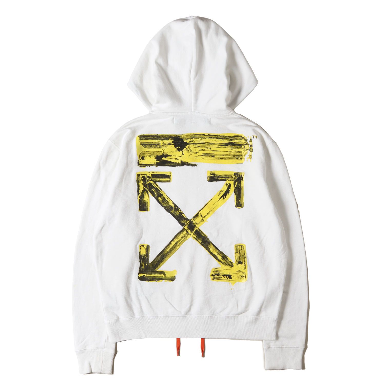 OFF-WHITE オフホワイト パーカー ホワイト サイズ:L | ペンキアロー 
