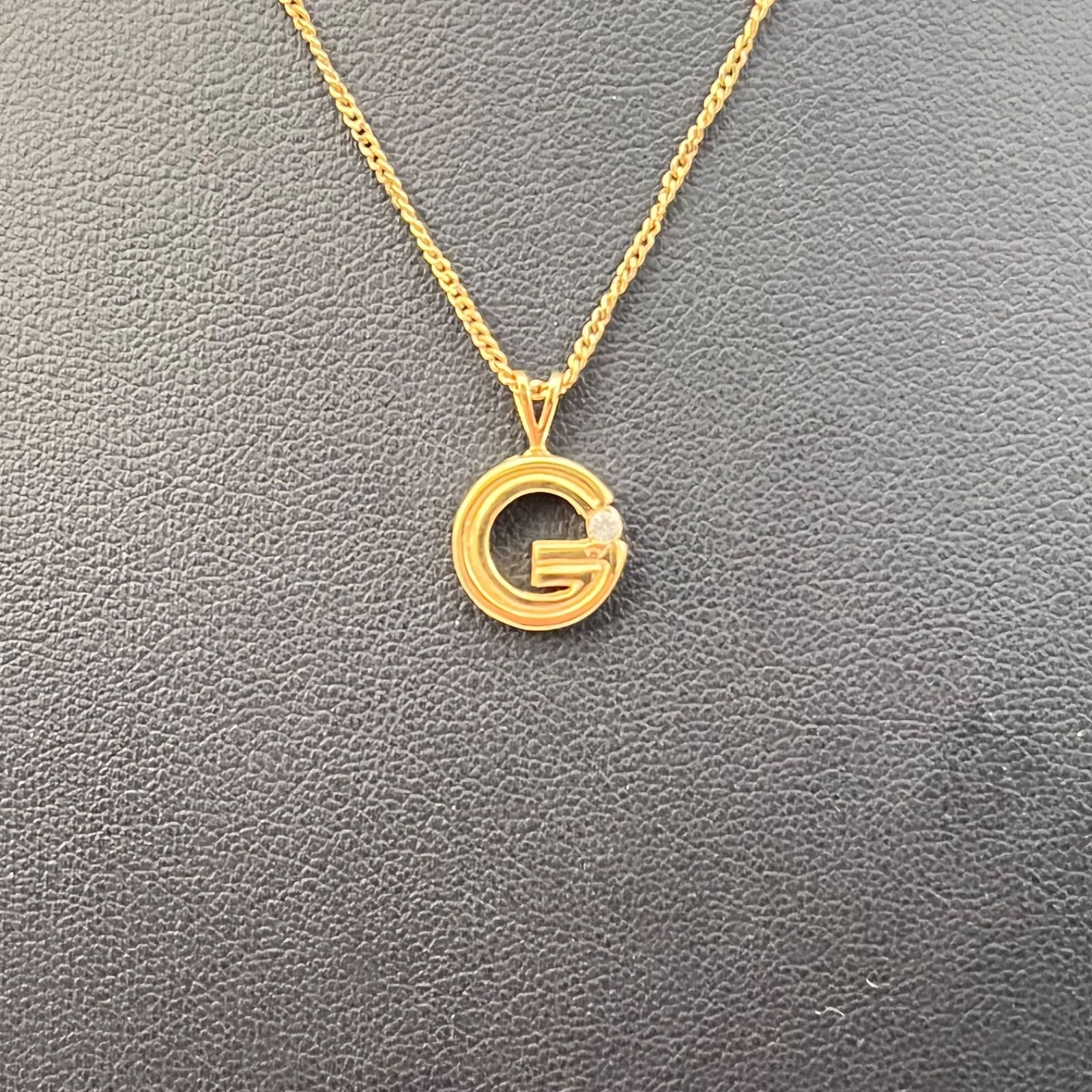 GIVENCHY ジバンシー ジバンシィ ロゴ ラインストーン ネックレス 