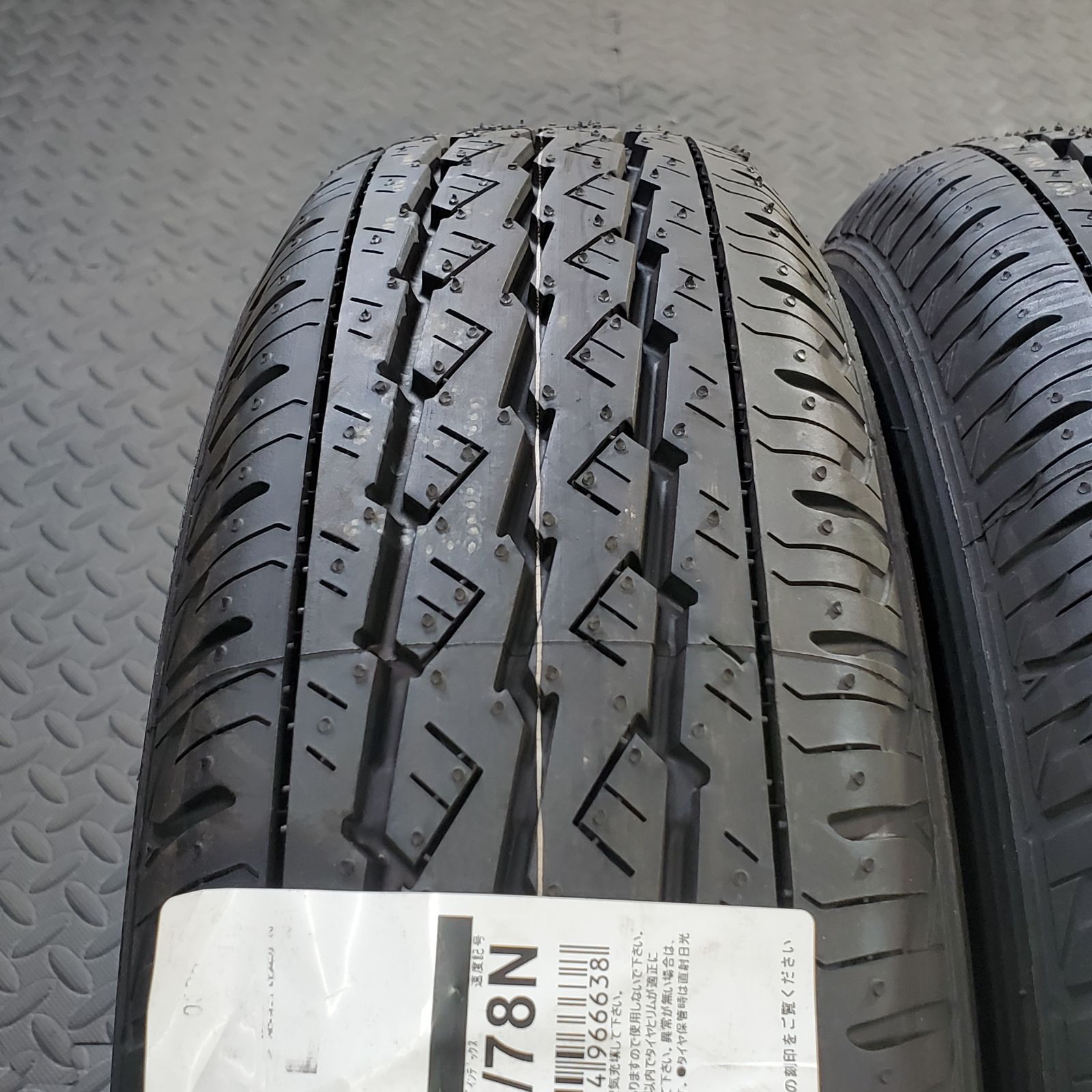 ホンダ Ｎバン、アクティ、バモスなど　145/80Ｒ12　夏タイヤセット 25年製 新品タイヤ 145/80R12 80/78N LT ブリヂストン K370(夏タイヤ