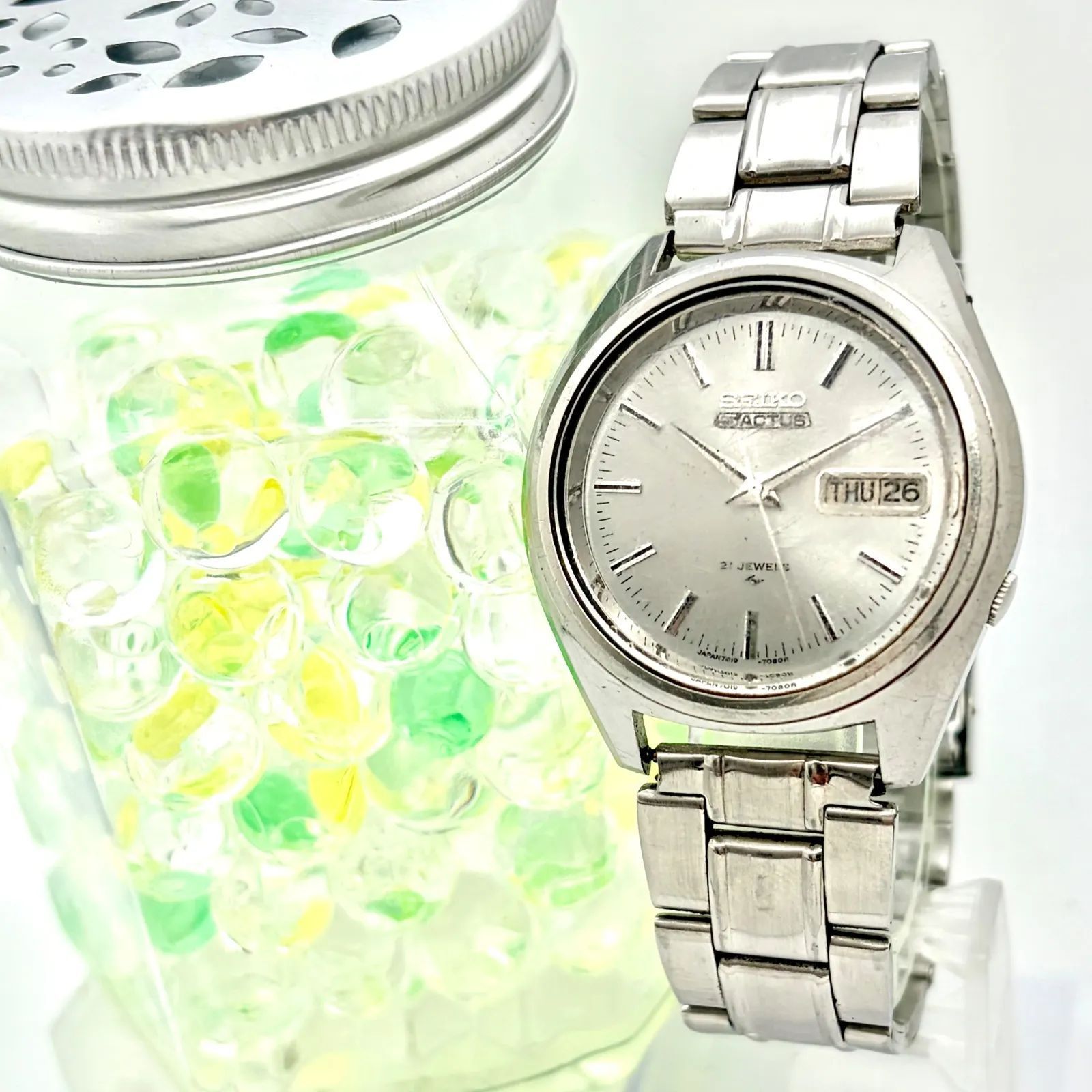 稼働】SEIKO5 セイコー5 アクタス 機械式 自動巻き メンズ 腕時計 