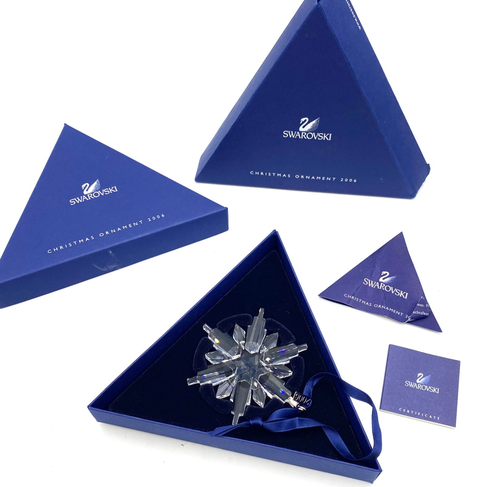 美品 Swarovski クリスマスオーナメント 2006 スワロフスキー星飾り 限定！SWAROVSKI スワロフスキー クリスマス オーナメント 2006