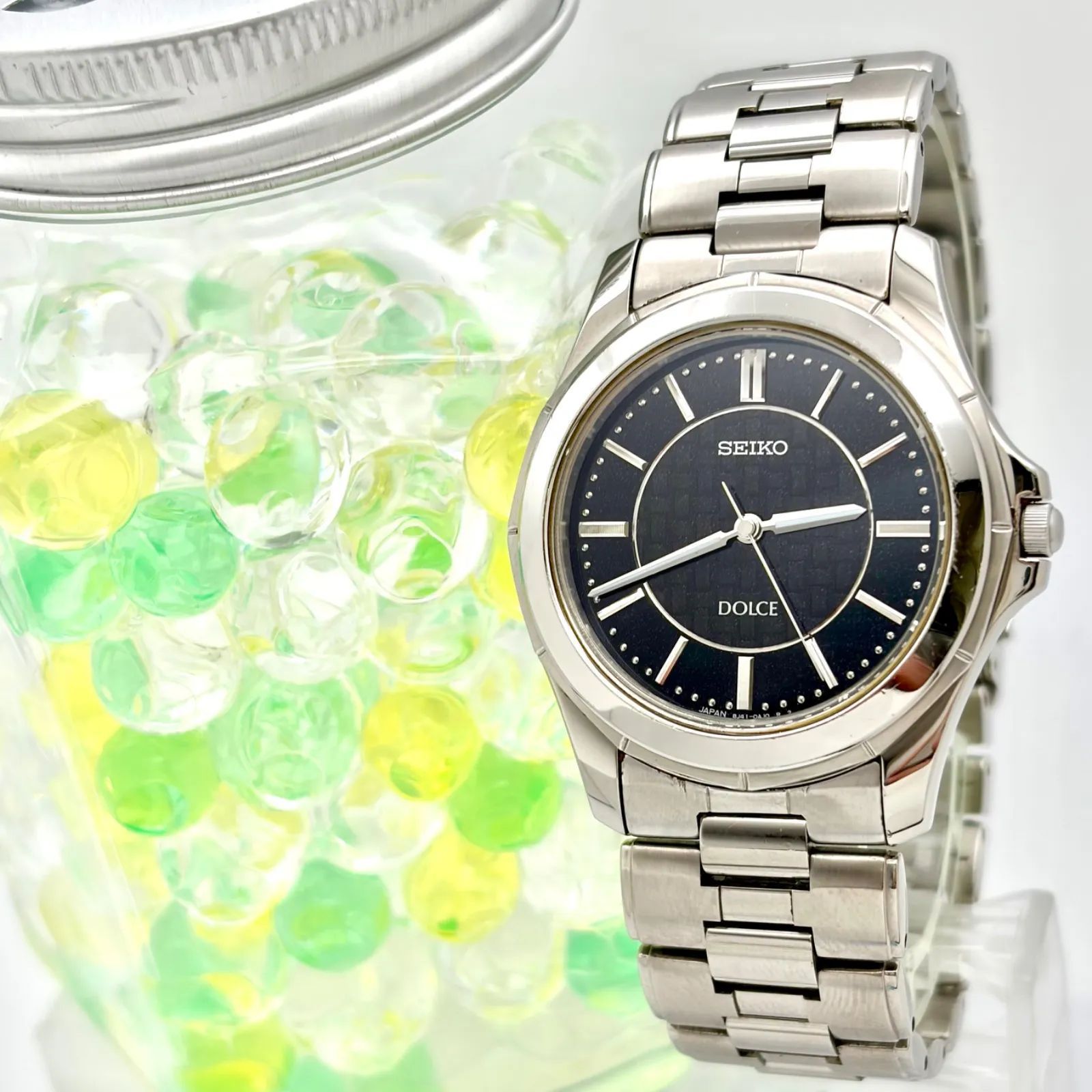 【新品電池】SEIKO セイコー DOLCE ドルチェ メンズ 腕時計 シルバー 8J41-0AF0 341071