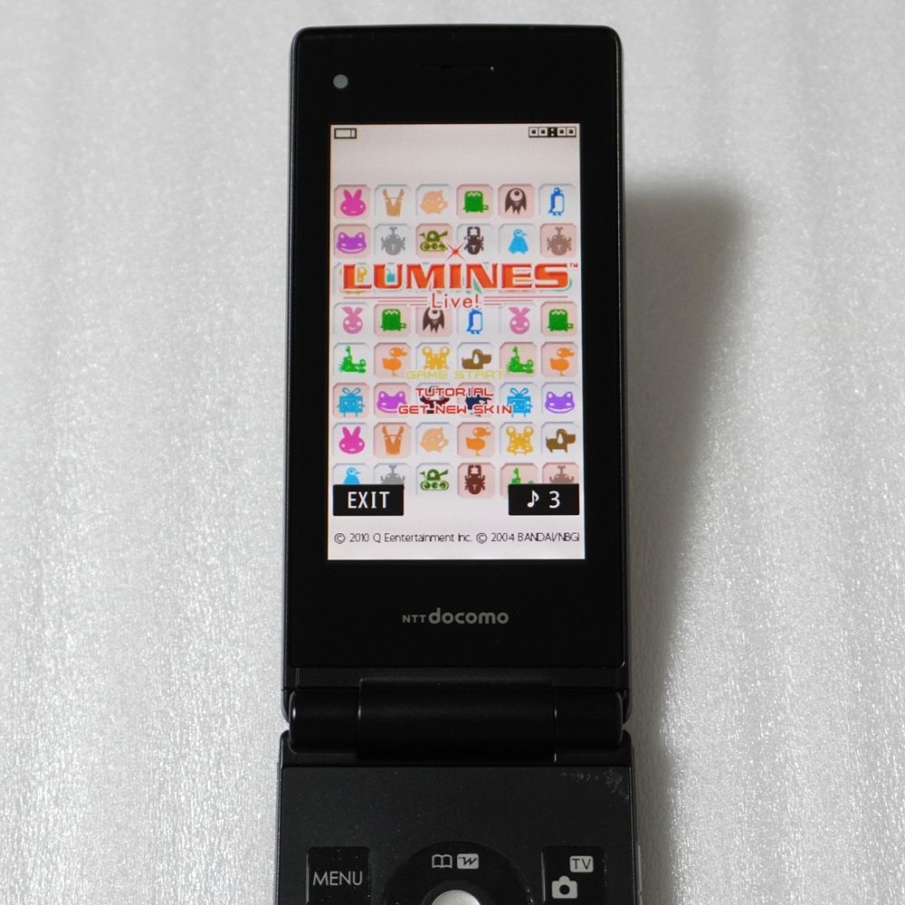 docomo N-03D ブラック ガラケー レトロゲーム搭載 - メルカリ