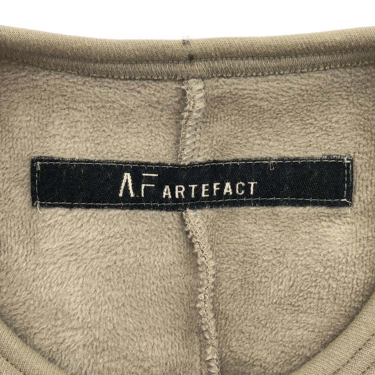 A.F ARTEFACT エーエフアーティファクト 裏毛スウェットプルオーバー 
