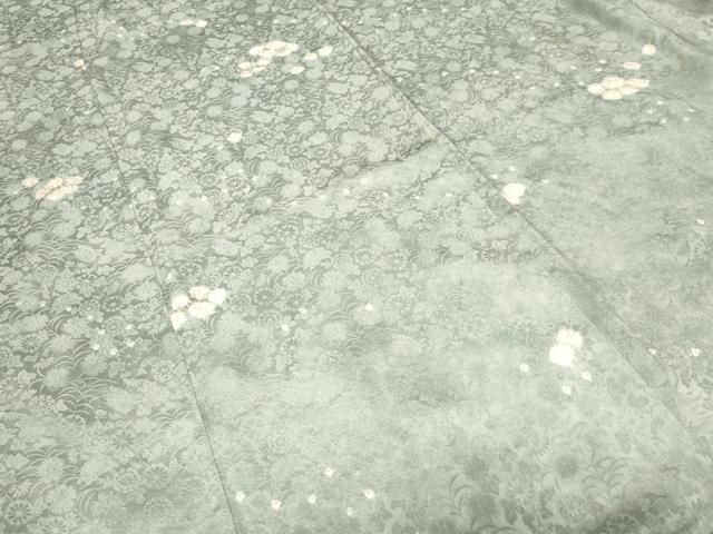 平和屋着物□上質な小紋 絞り 舞花文 金彩 正絹 逸品 CABF4252ev