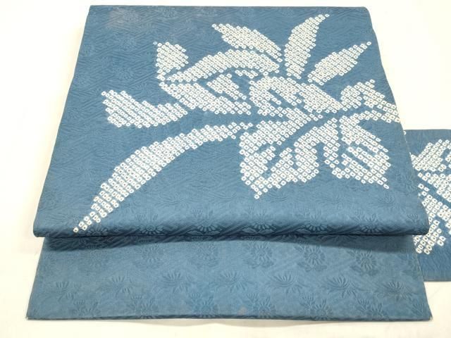 平和屋着物●九寸名古屋帯　草葉文　正絹　逸品　DABB3143cm 平和屋着物○九寸名古屋帯 草葉文 正絹 逸品 DABB3143cm 【公式通販】