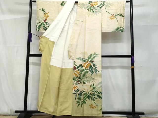 平和屋着物●江戸小紋　葡萄枝葉文　正絹　逸品　AABG5424cs 平和屋着物□江戸小紋 風景文 正絹 逸品 CABF9861ev - メルカリ