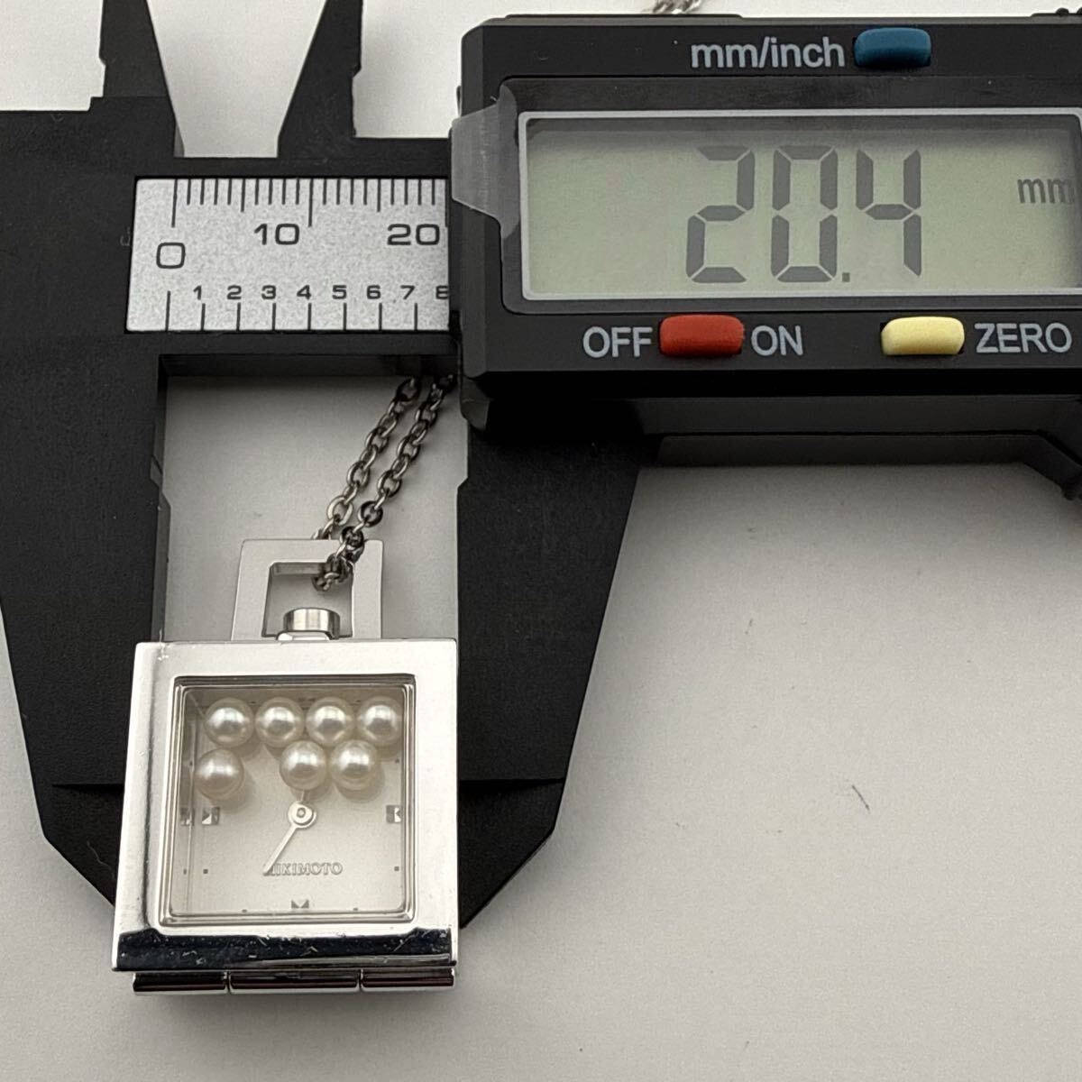 MIKIMOTO ミキモト クォーツ ペンダントウォッチ 懐中時計 稼働品 電池