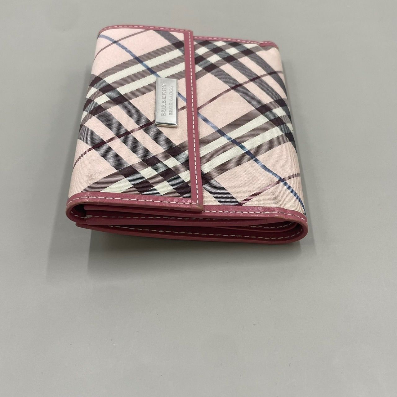 BURBERRY バーバリー 二つ折り財布 ノバチェック シルバー金具 レア