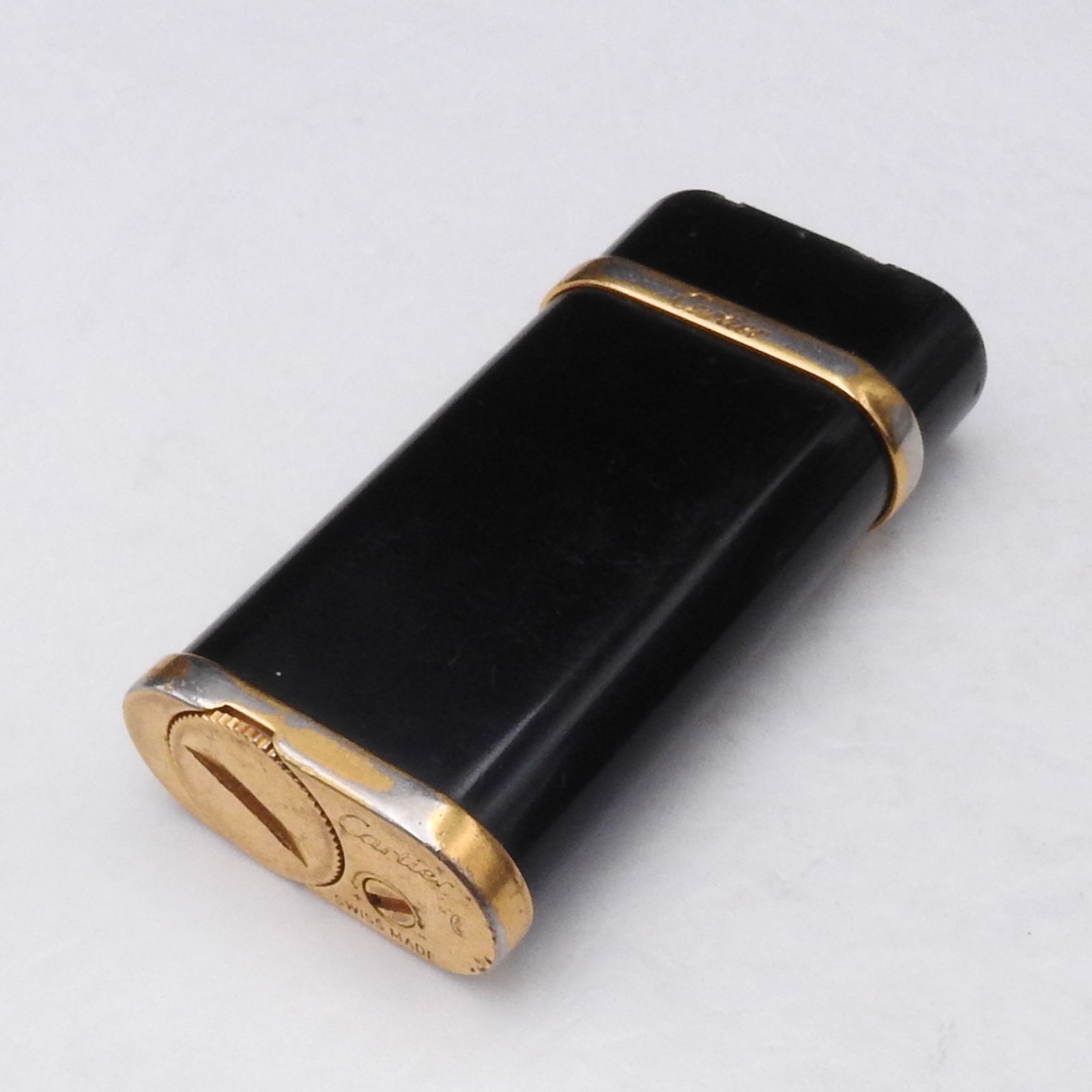 カルティエ ライター Cartier カルティエ ライター 黒/ゴールドカラー 喫煙グッズ CARTIER