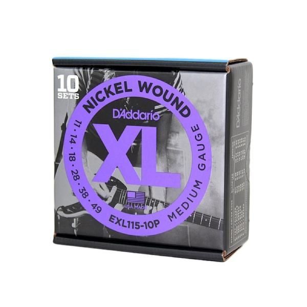 ダダリオ D'Addario EXL115-10P 10セットパック エレキギター弦 19954952129【WJ203】