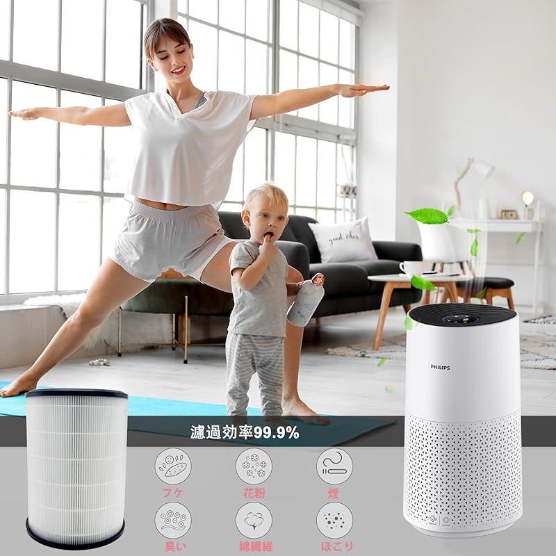PHILIPS (フィリップス) 空気清浄機 AC1715/85 1000i Amazon.co.jp