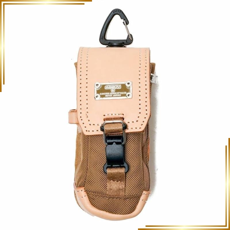【新品】 [アッソブ] EXCLUCIVE BALLISTIC NYLON BALL CASE GOLF SERIES ボールケース 152212 カーキ/65 0