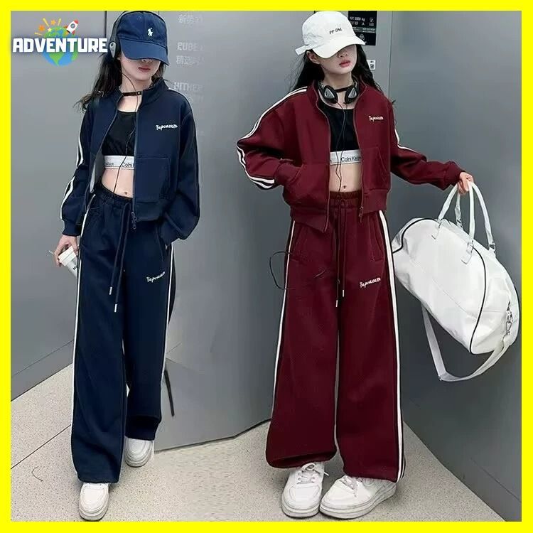 キッズかわいい長袖ジャージ 130 140 150 160 170おしゃれ大人レッド赤