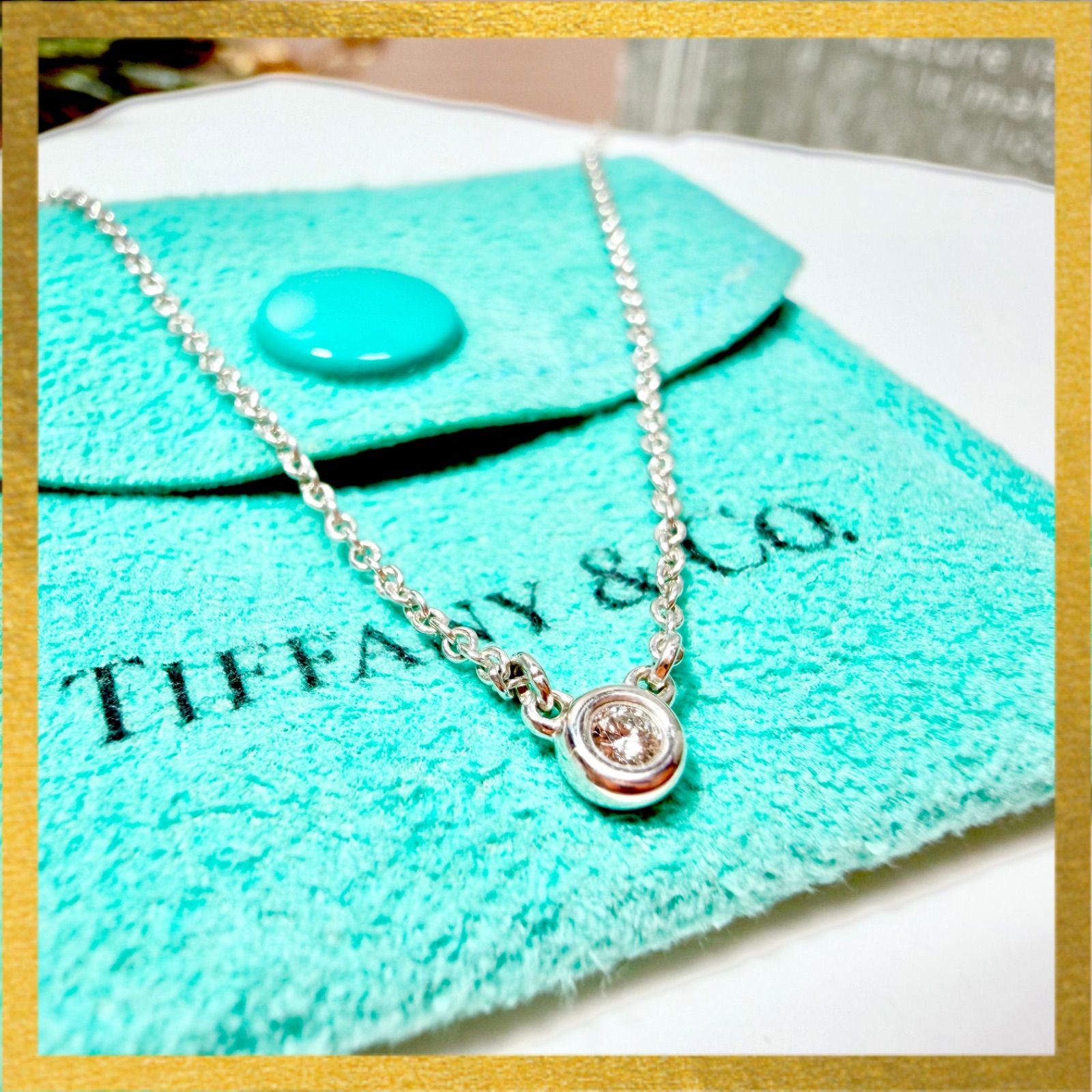 Tiffany&Co. バイザヤード ネックレス ダイヤモンド 925 保存袋 