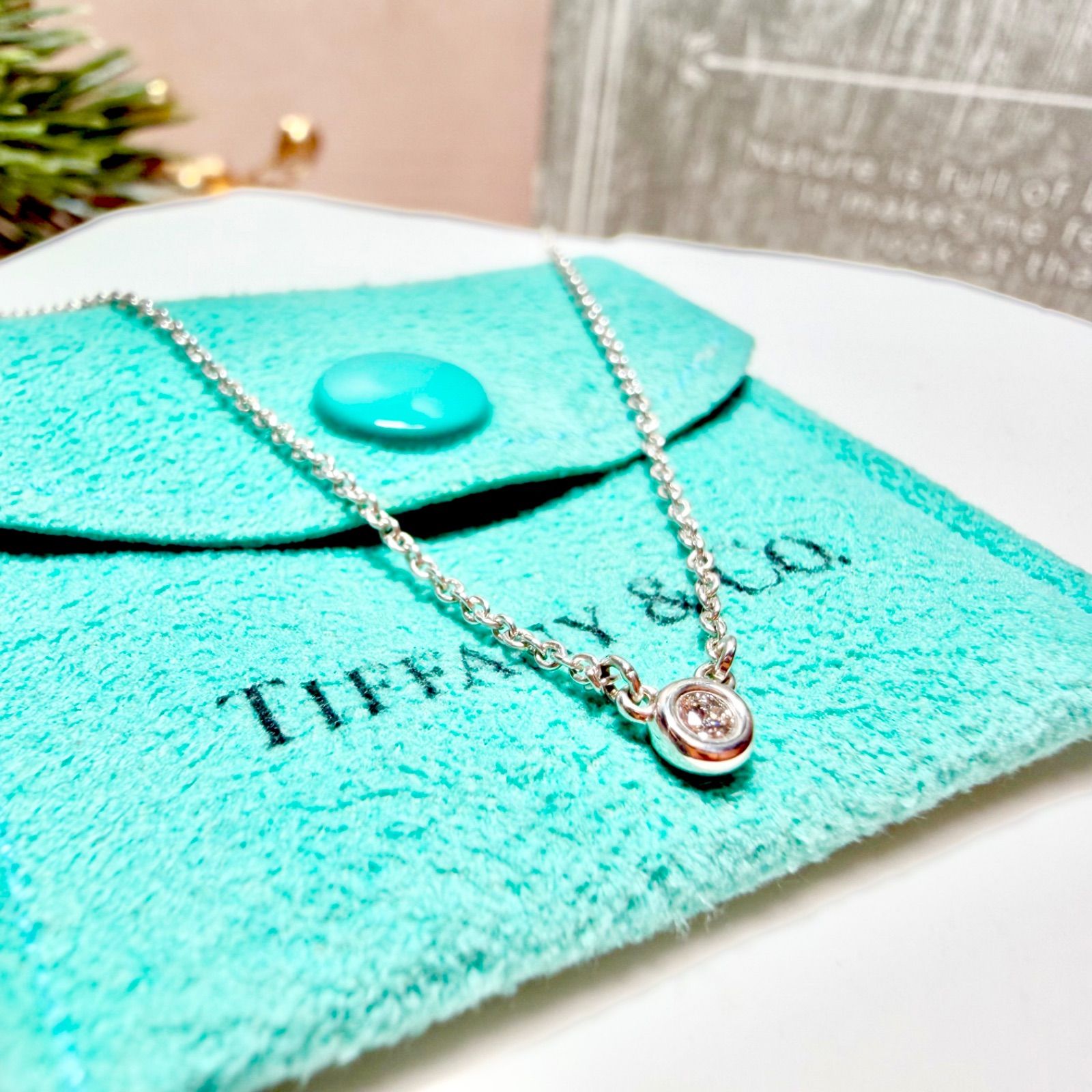 Tiffany&Co. バイザヤード ネックレス ダイヤモンド 925 保存袋 